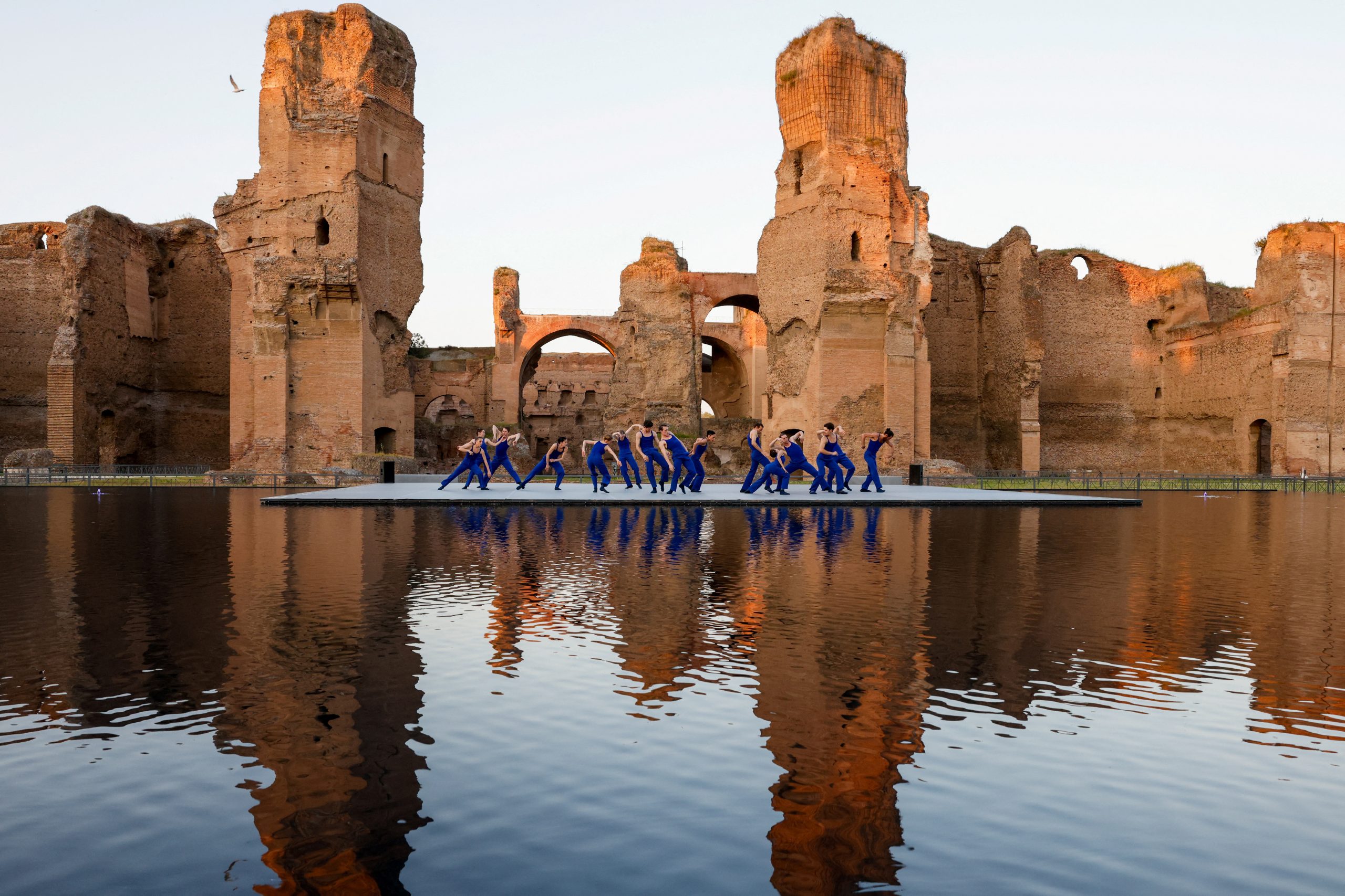 dancers performing at the bath of caracalla