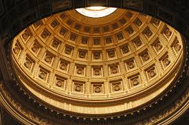 the interior of the pantheon dome